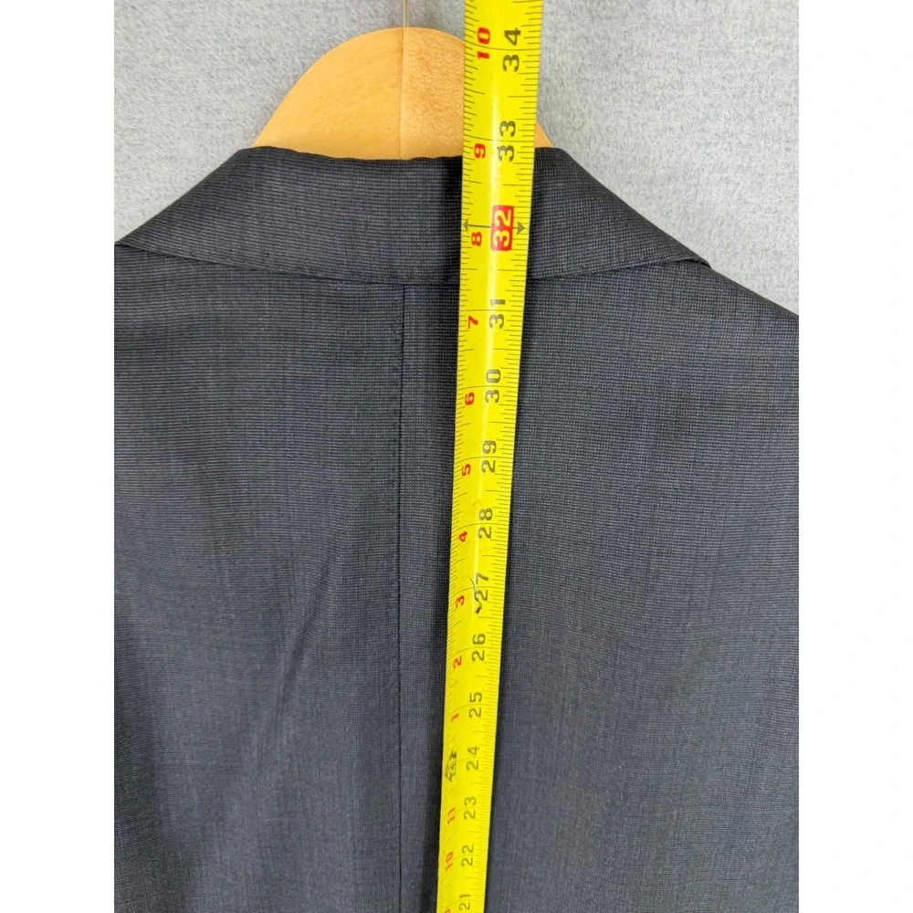 Grimaldi Napoli Loro Piana‎ Wool Blazer Mens 60 Charcoal Gray 3 Button Jacket